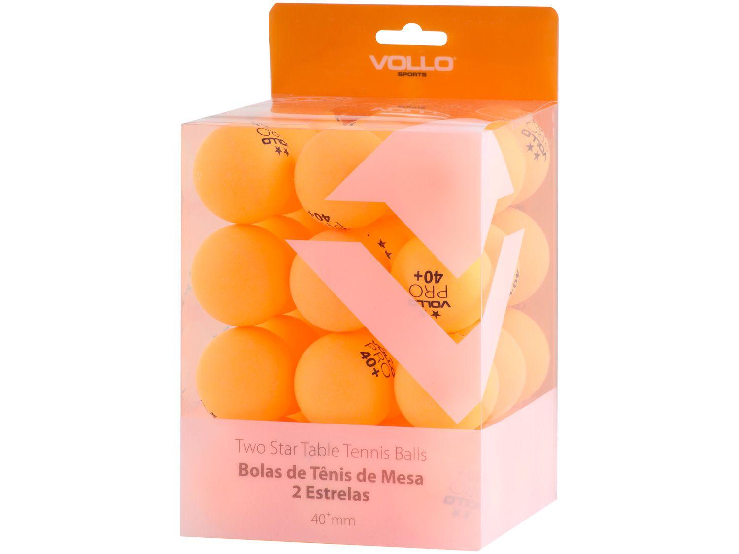 Bola de Ping Pong/Tênis de Mesa Profissional - Vollo Sports 2 Estrelas VT607 36 Unidades