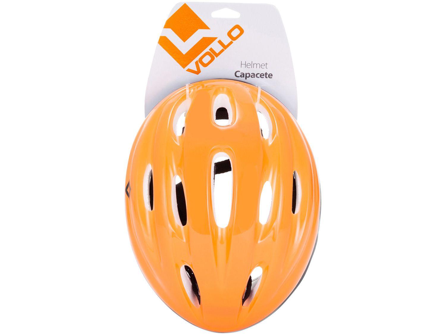 Capacete Indicado para Ciclismo Skate e Patinete - P Vollo VCL410P Laranja