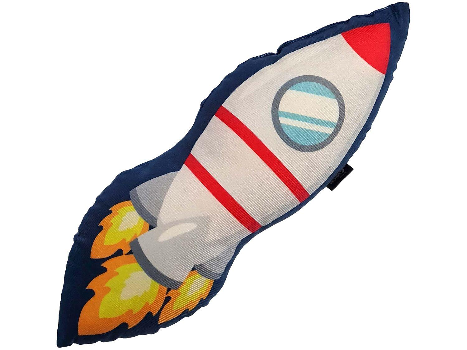Almofada Decorativa Infantil Design Up Living - Astronauta Foguete