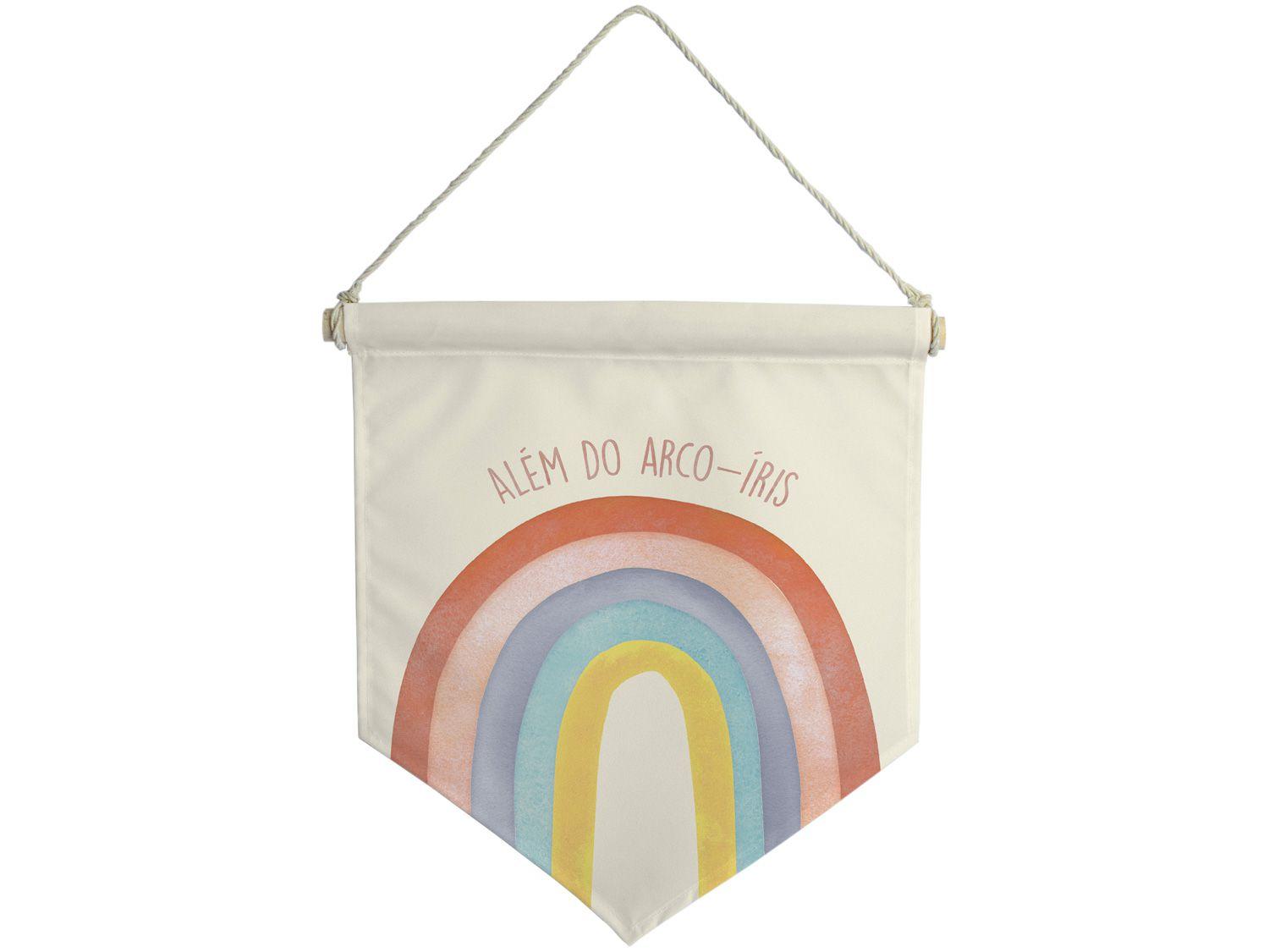 Flâmula Decorativa Infantil 30x33cm - Design Up Living Arco-Íris