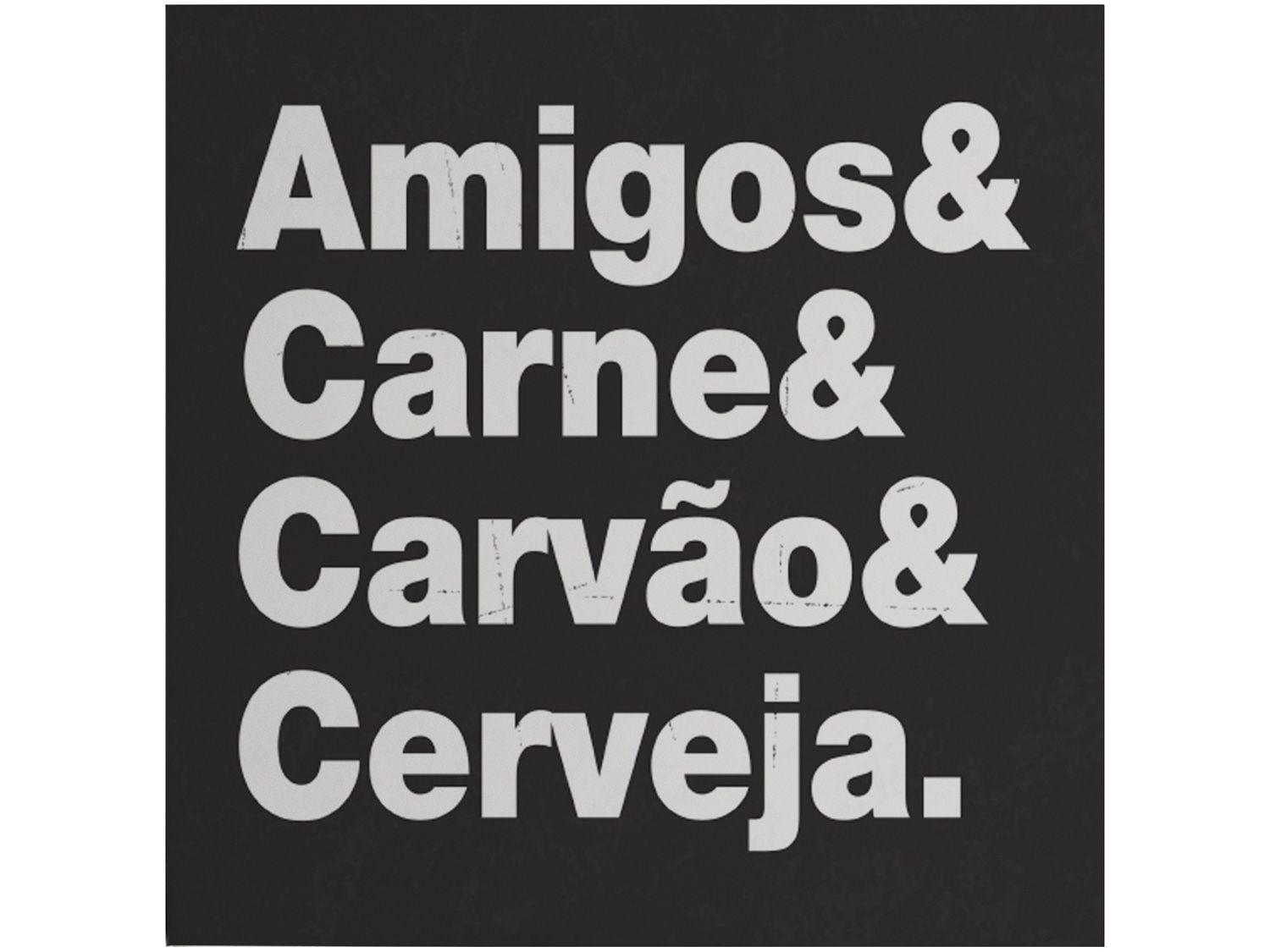 Placa Decorativa MDF Open Bar 20x20cm - Design Up Living
