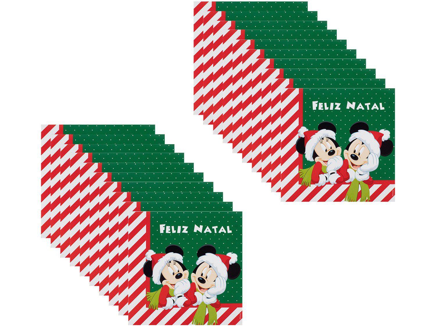 Guardanapo de Natal Minnie e Mickey 16x16cm - 20 Folhas 1021854 Cromus