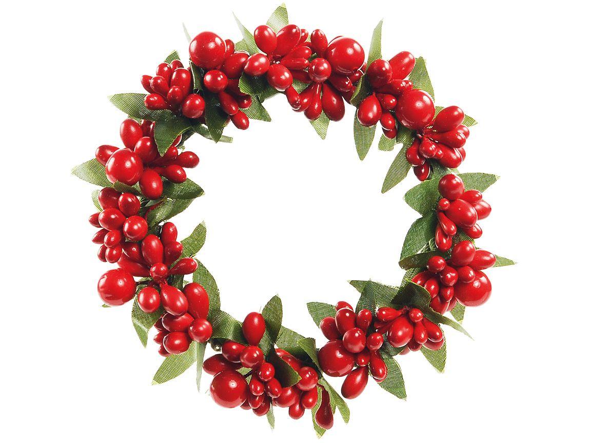 Guirlanda de Natal Vermelho e Verde Redondo - 10cm Cromus