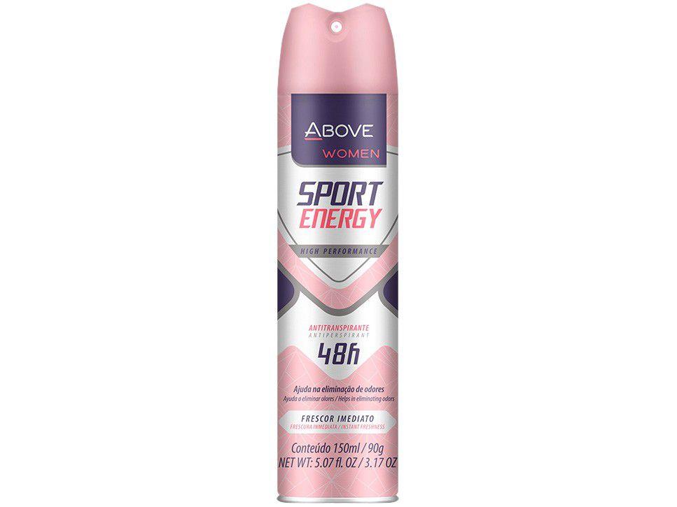 Desodorante Antitranspirante Aerossol Above - Clássicos Sport Energy Women Feminino