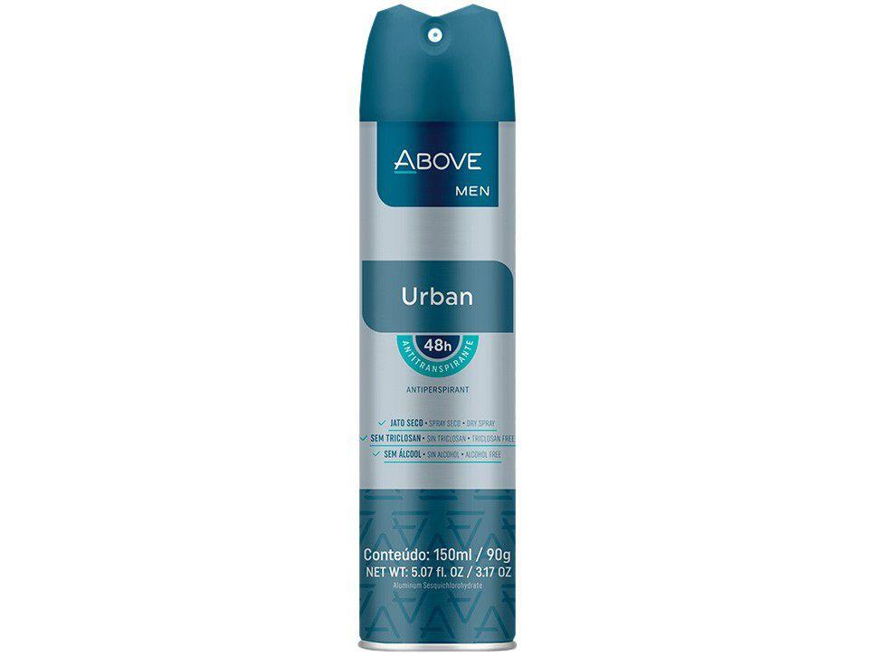 Desodorante Antitranspirante Aerossol Vegano - Above Clássicos Men Urban Masculino Amadeirado