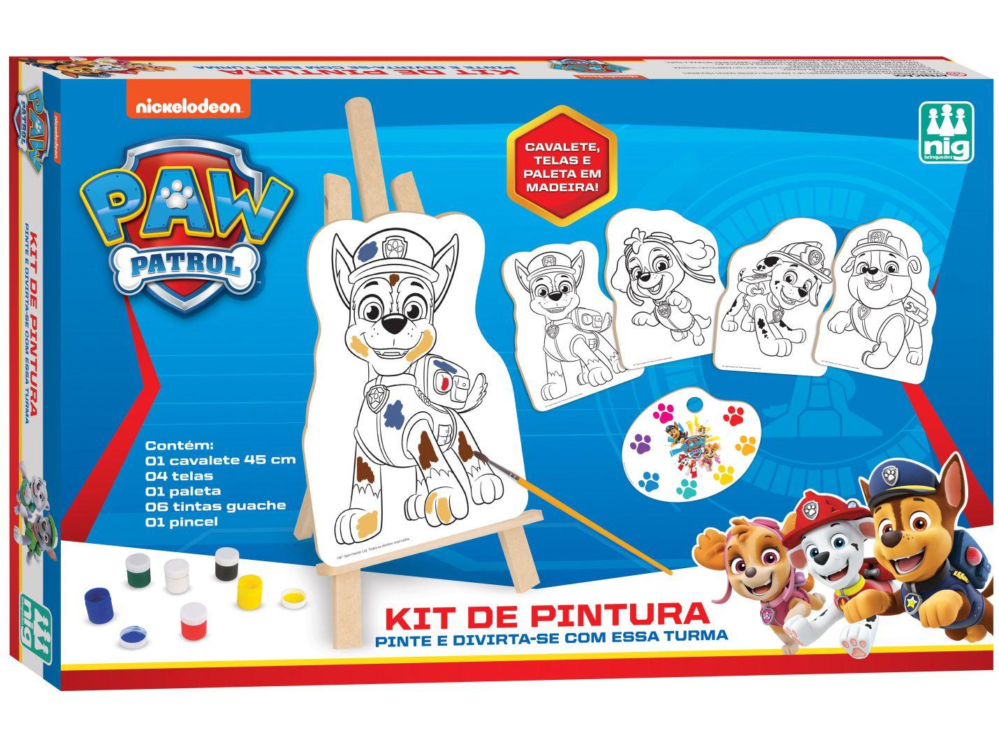 Kit de Colorir Patrulha Canina 0680 com Acessórios - Nig