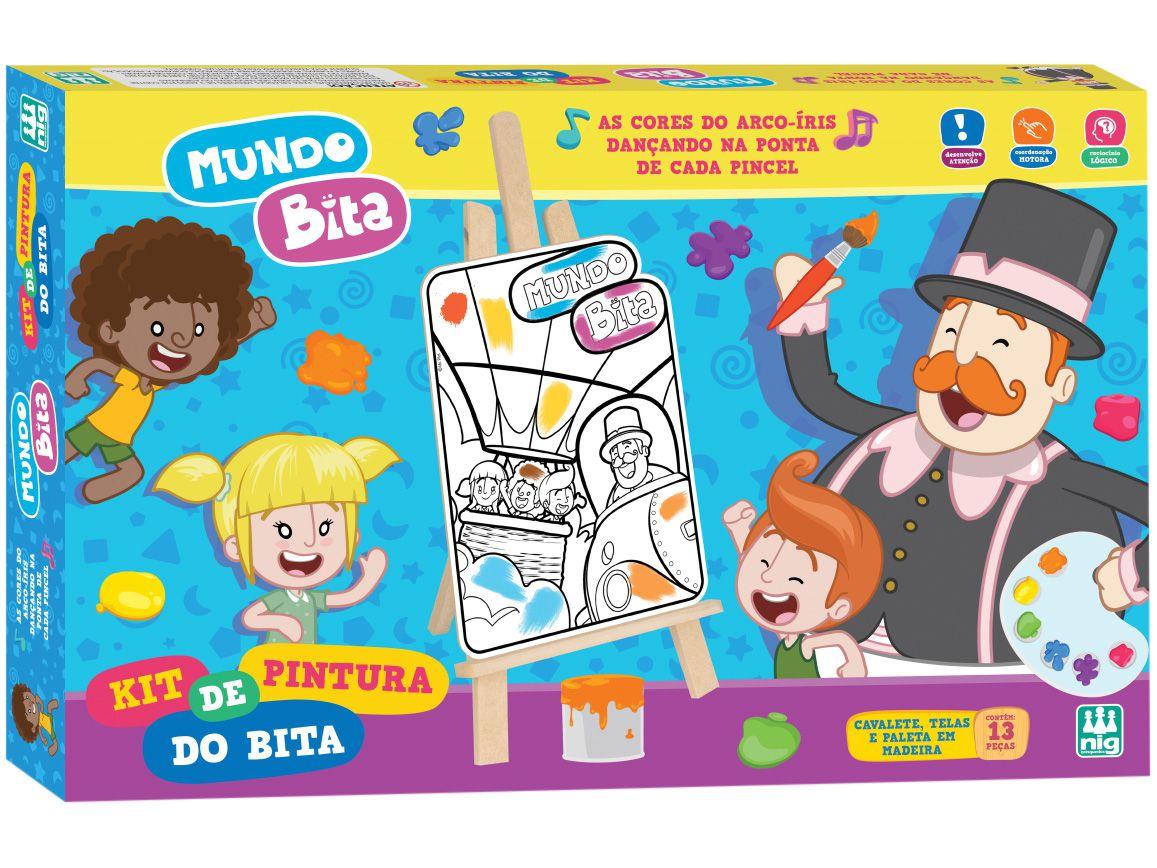 Kit de Pintura Mundo Bita 0694 com Acessórios - Nig
