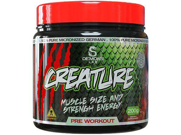 Creatina Mono-hidratada Demons Lab Creature - em Pó 200g sem Sabor