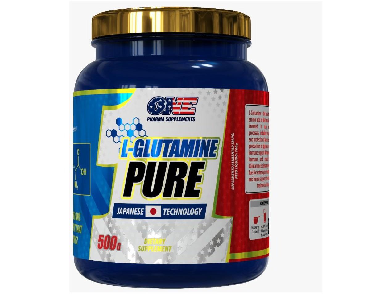 Glutamina One Pharma Pure em Pó 500g sem Sabor