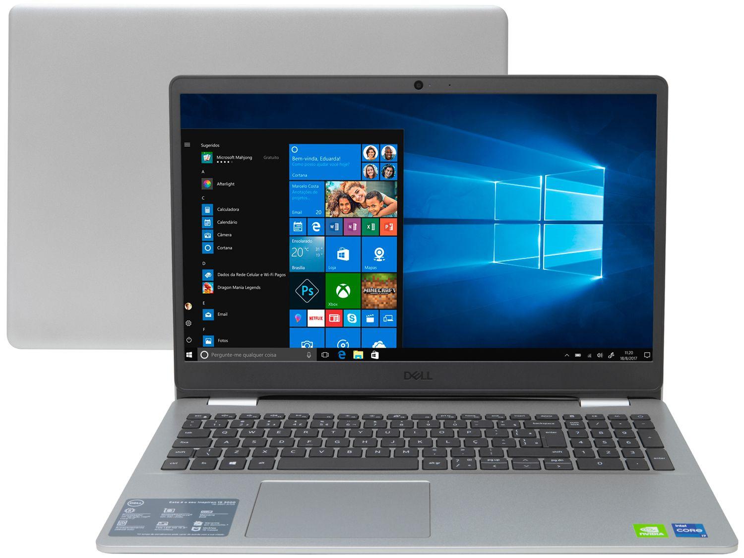 Notebook Dell Inspiron i15-3501-A70S Intel Core i7 - 8GB 256GB SSD 15,6" Placa Vídeo 2GB Windows 1
