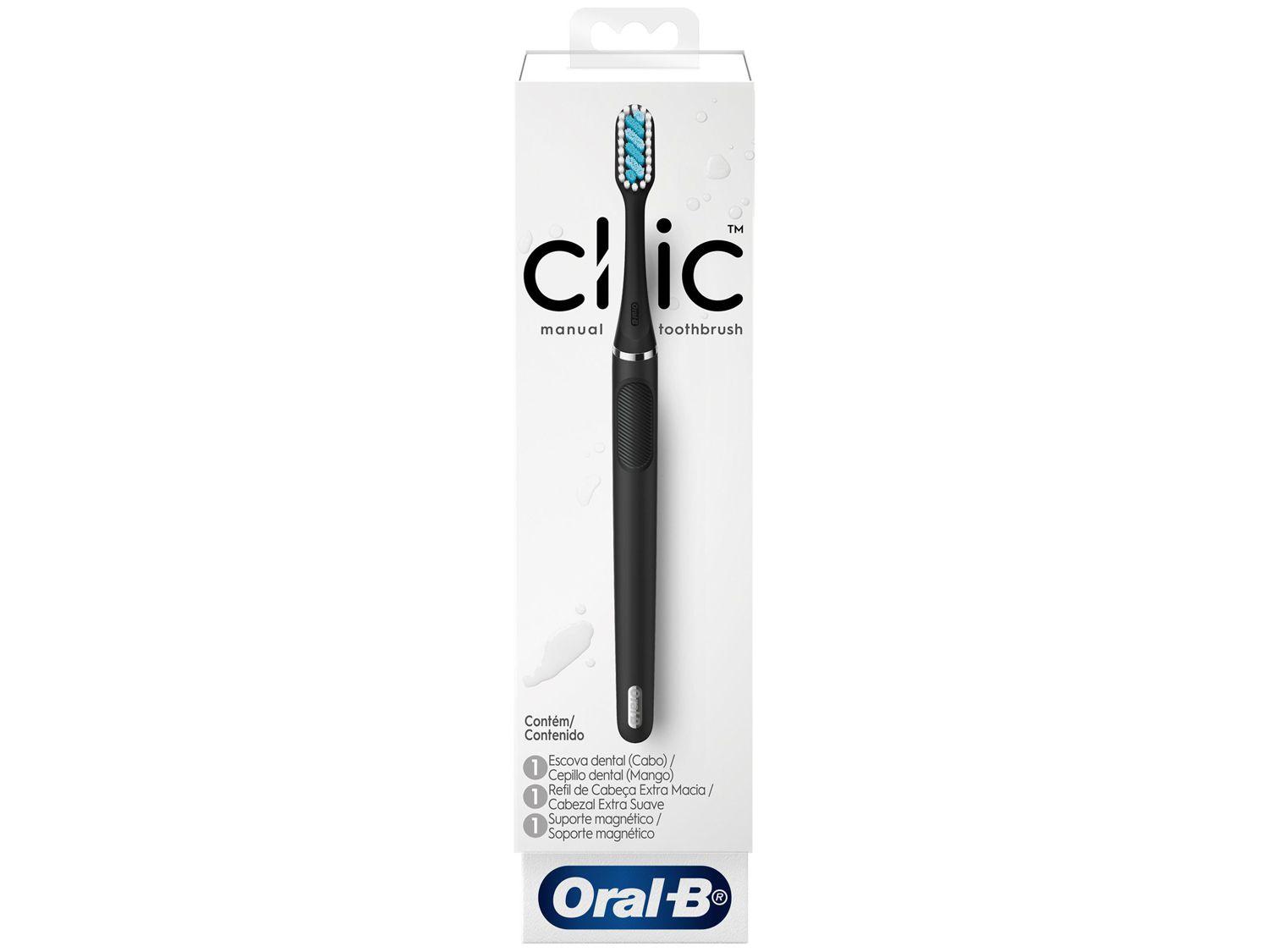 Escova de Dente Oral-B Clic - com Refil e Suporte Magnético