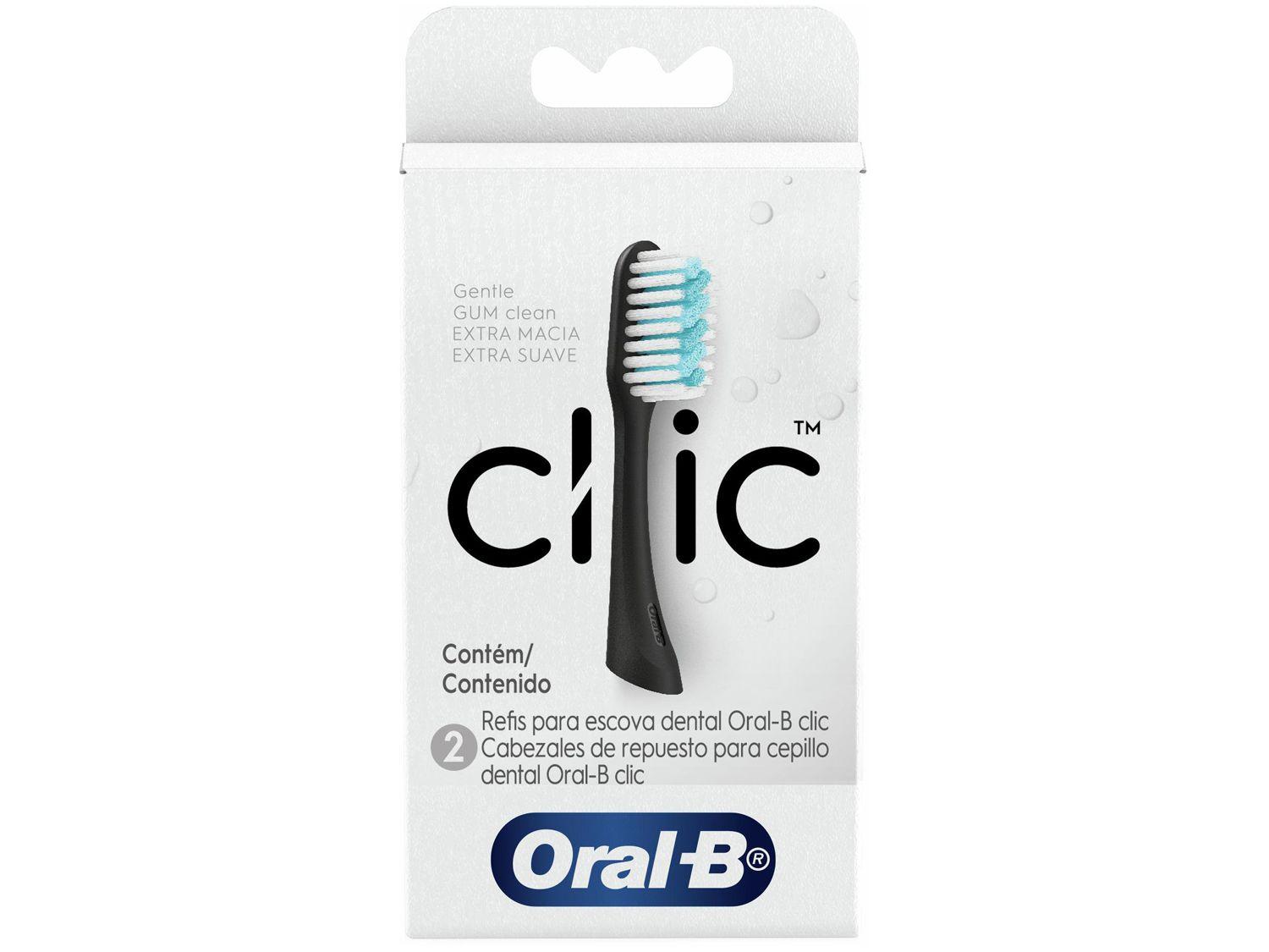 Refil para Escova de Dentes Oral-B Clic 2 Unidades - 750043514979