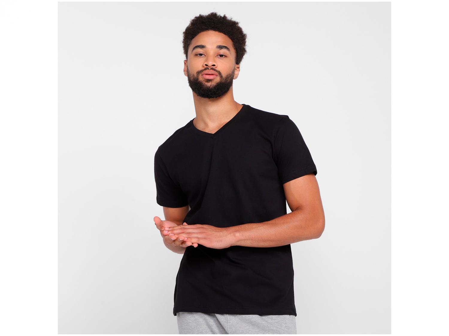 Camiseta Vista Magalu Básica Gola V