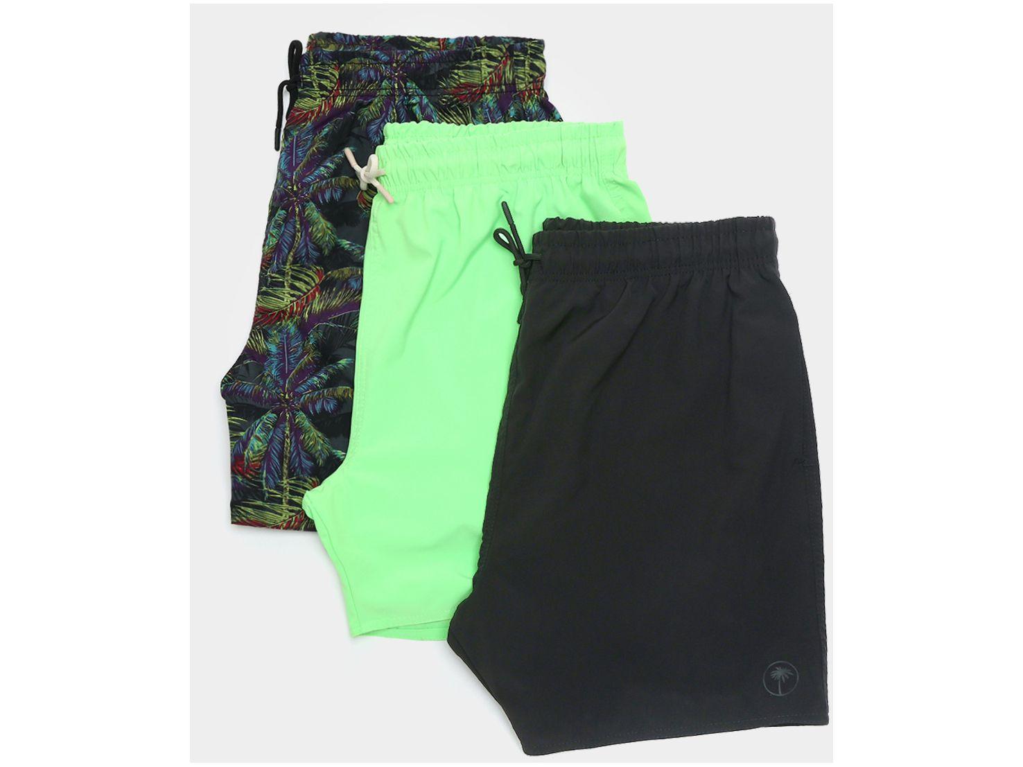 Kit Short Vista Magalu Caribe Básico 3 Peças