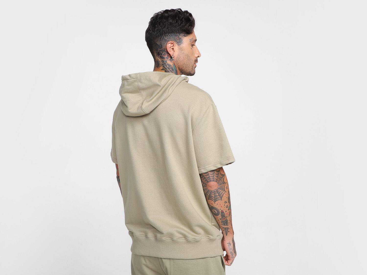 plain beige moletom com capuz mens