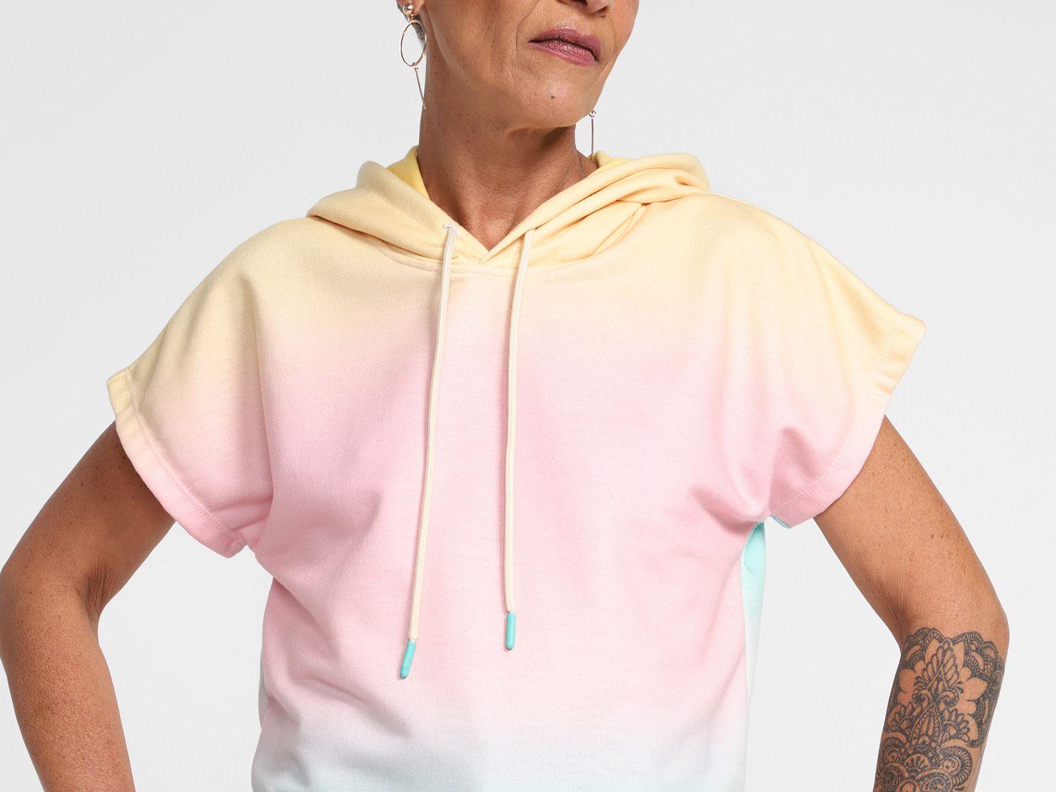 crystal moletom com capuz pink