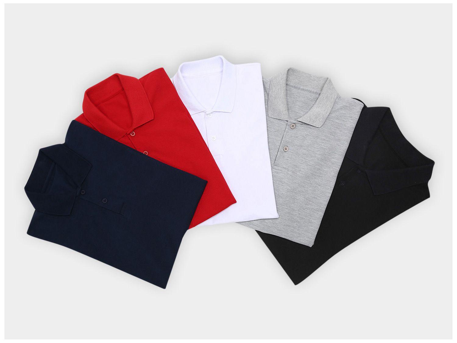 Kit Camisa Polo Vista Magalu Piquet 5 Peças