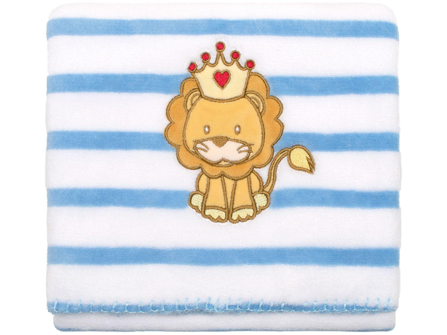Manta para Bebê Buettner Microfibra Lion King - Azul