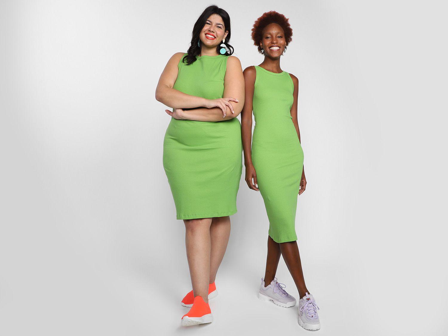 Vestido Midi Vista Magalu Ribana Regata