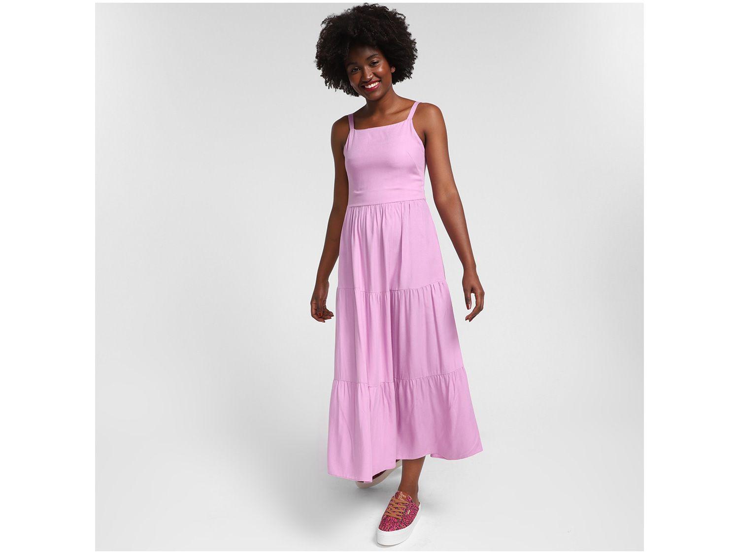 Vestido Longo Vista Magalu Alças