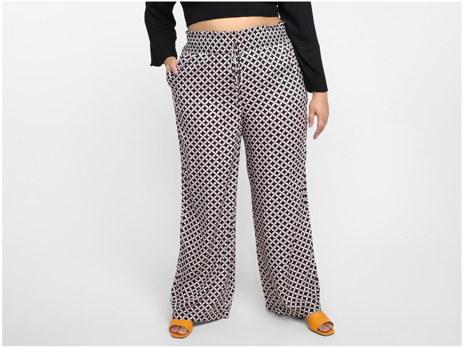 Calça Vista Magalu Lastex Wide Leg Corsica - Gravataria Amarração