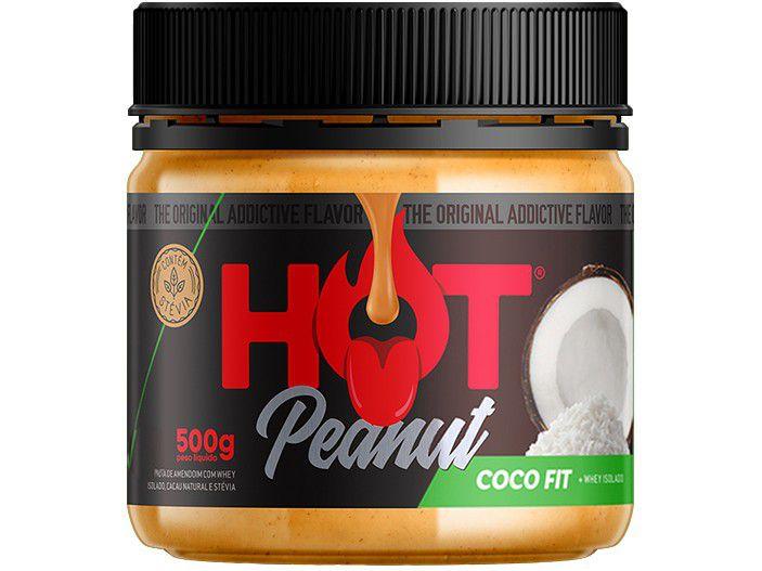 Pasta de Amendoim Coco Hot Fit Gourmet Hot Peanut - 500g