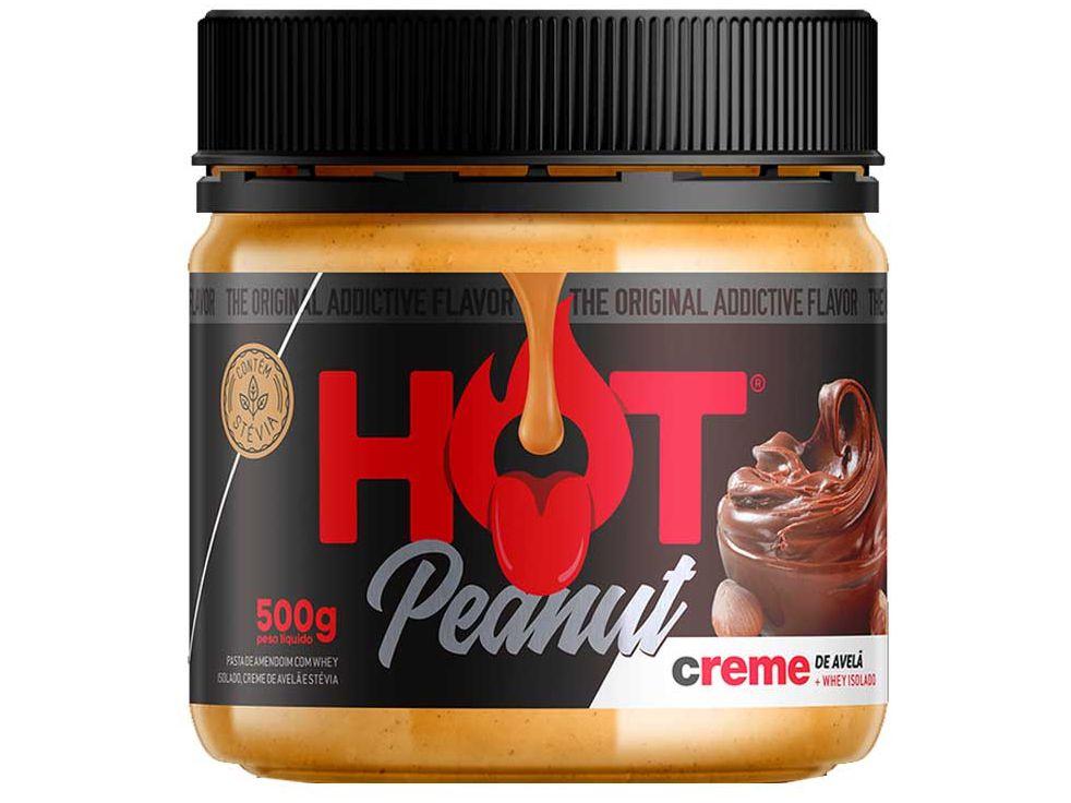 Pasta de Amendoim Creme de Avelã Hot Fit - Gourmet Hot Peanut 500g