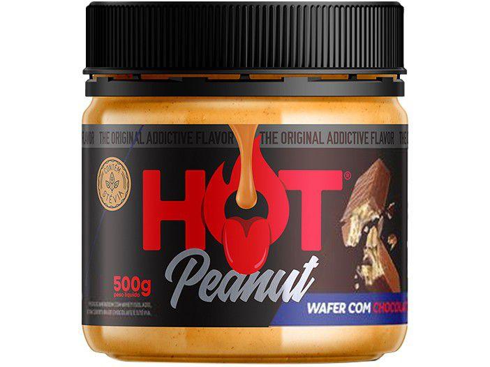 Pasta de Amendoim Wafer com Chocolate Hot Fit - Gourmet Hot Peanut 500g