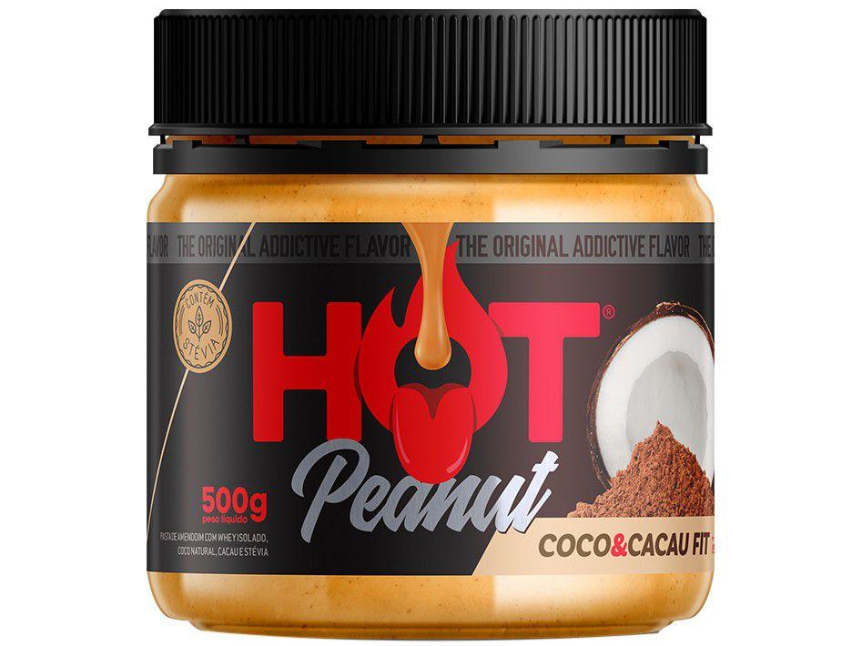 Pasta de Amendoim Coco e Cacau Hot Fit - Gourmet Hot Peanut 500g