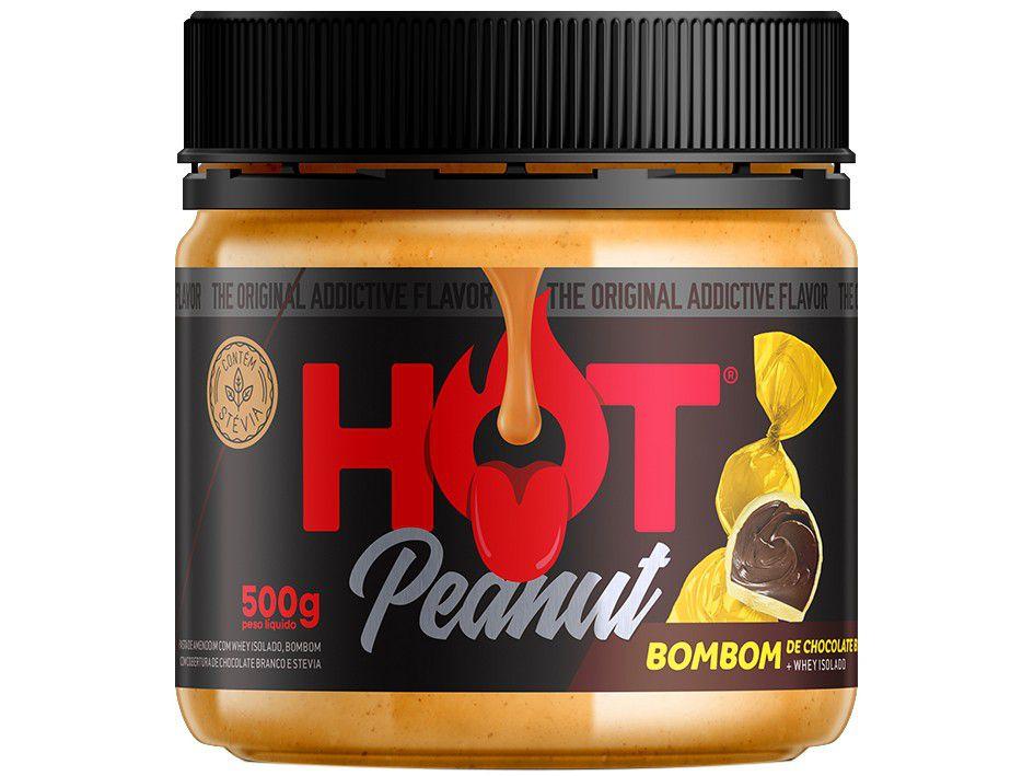Pasta de Amendoim Hot Fit Gourmet Peanut - Bombom de Chocolate Branco 500g