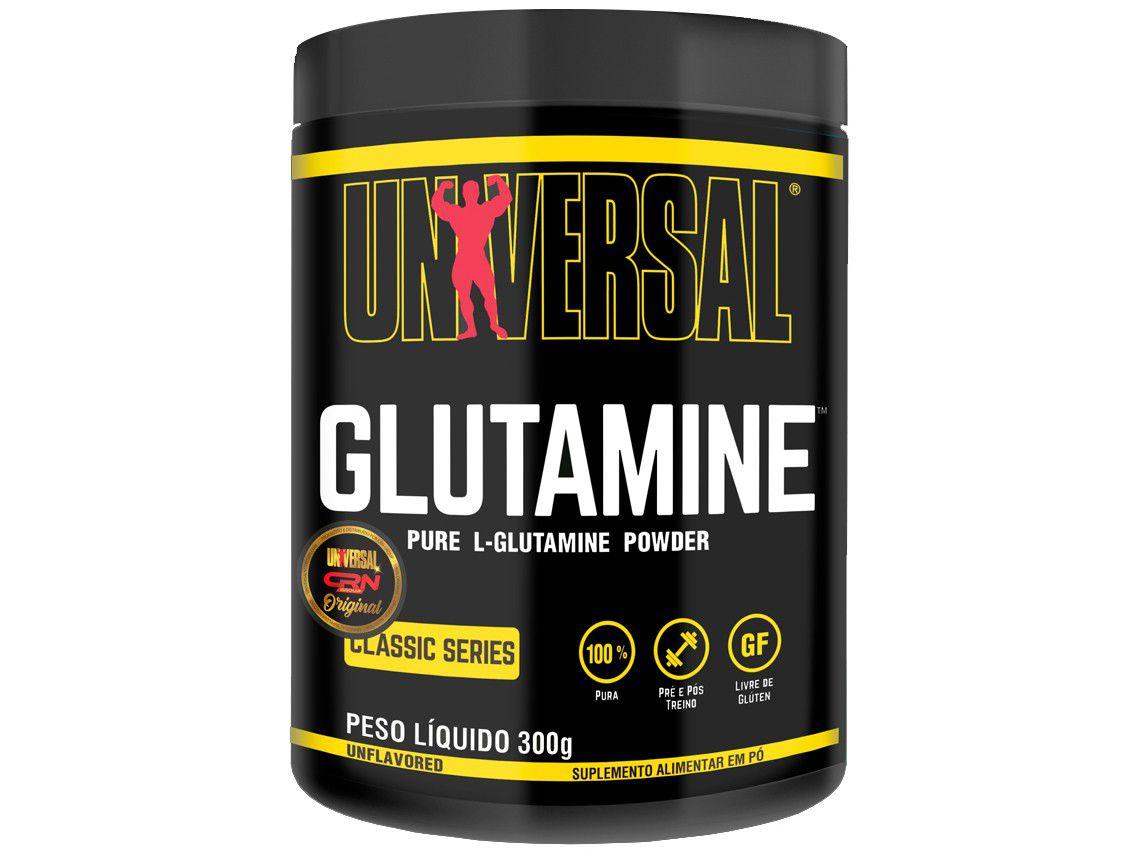 L-Glutamine Universal Originals em Pó 300g - sem Sabor