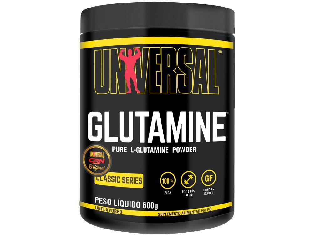 L-Glutamine Universal Originals em Pó 600g - sem Sabor