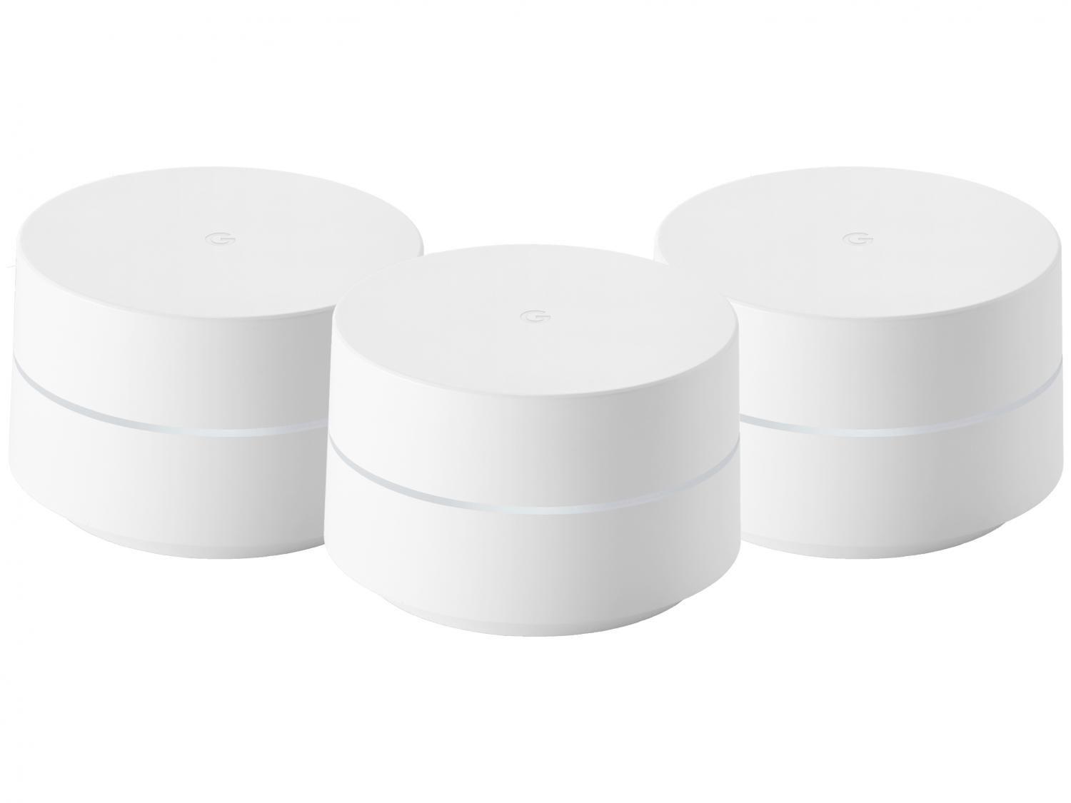 Google Wifi Mesh AC1200 Dual-Band GA02430-BR - Gigabit 3 Unidades