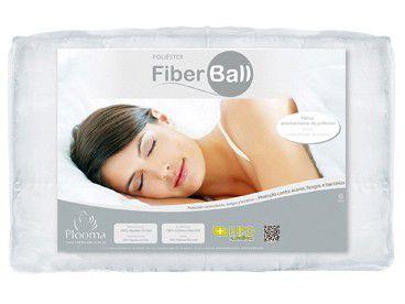 Pillow Top Solteiro 190 Fios - Poliéster e Fiber Ball 700 g/m² Plooma Branco
