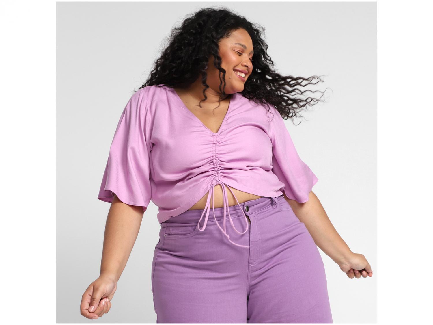Blusa Vista Magalu Gola V Viscose