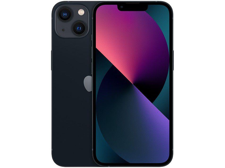 Apple iPhone 13 512GB Meia-Noite Tela 6,1" - 12MP iOS