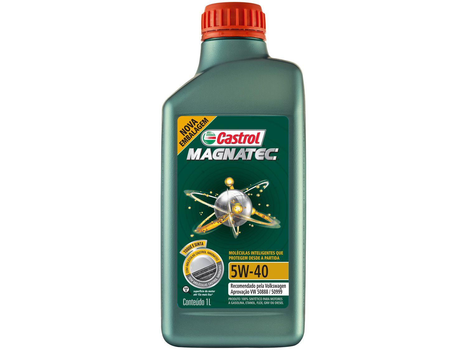 Óleo de Motor 5w40 Sintético Castrol - Magnatec 1L