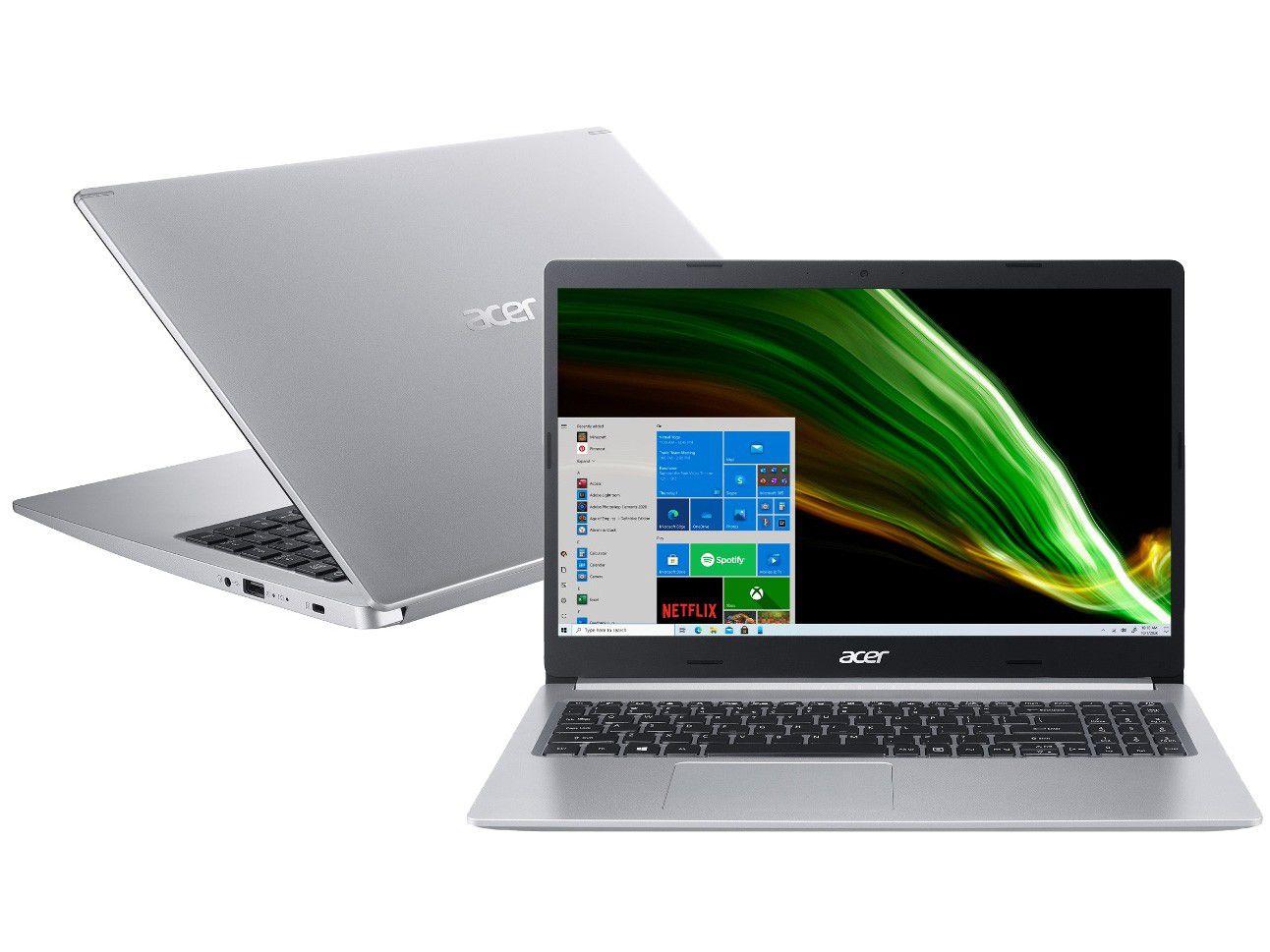 Notebook Acer Aspire 5 Intel Core i5 4GB 256GB SSD - 15,6" Full HD Windows 10 A515-54-56W9