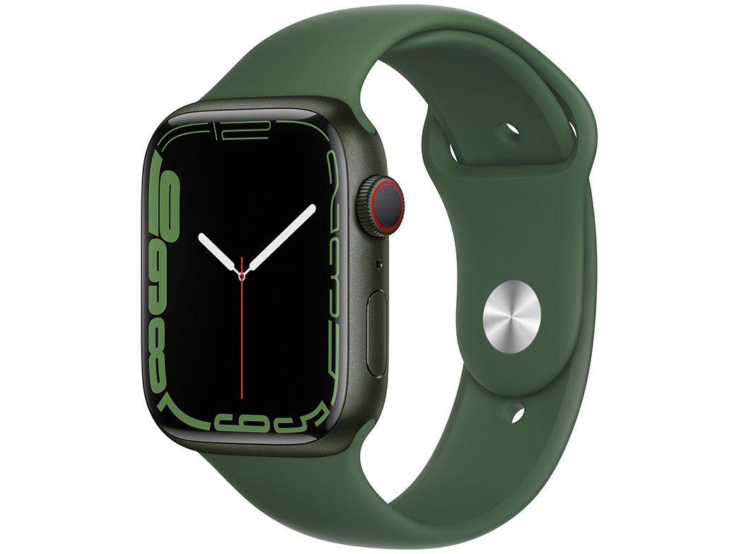 Apple Watch Series 7 45mm Caixa Verde - Alumínio GPS + Cellular Pulseira Esportiva