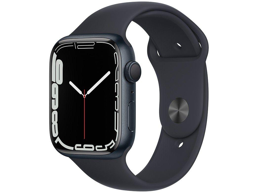 Apple Watch Series 7 45mm Caixa Meia-noite - Alumínio GPS Pulseira Esportiva