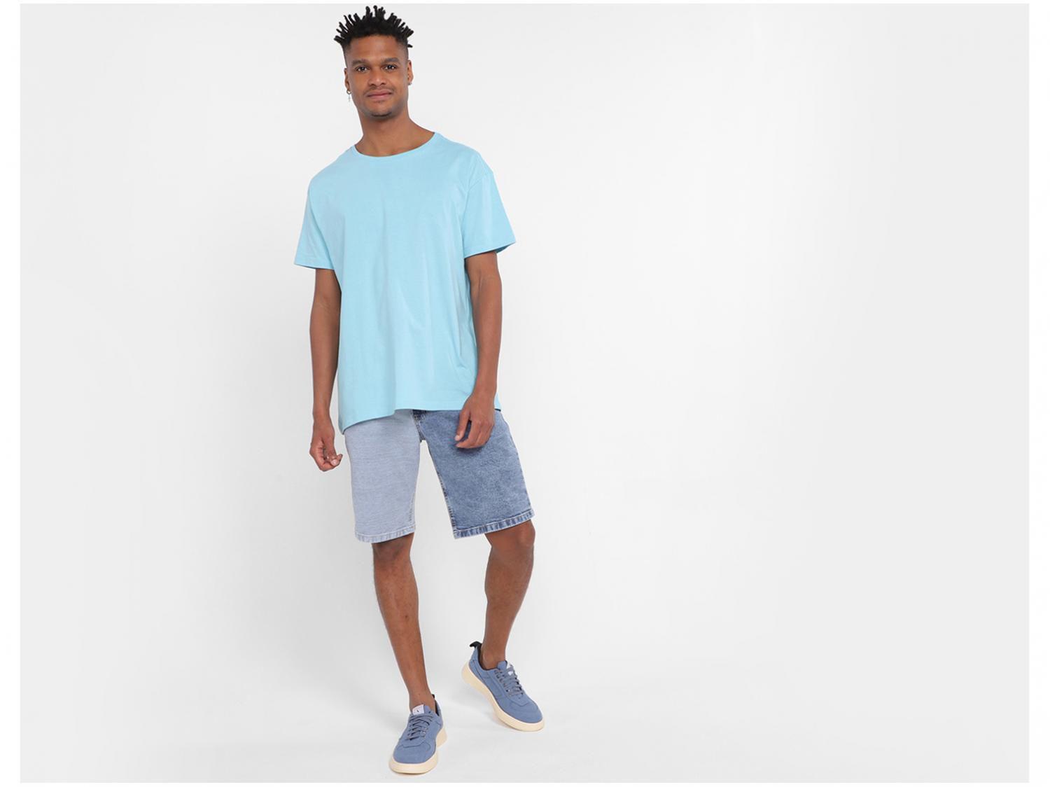 camiseta alongada lisa