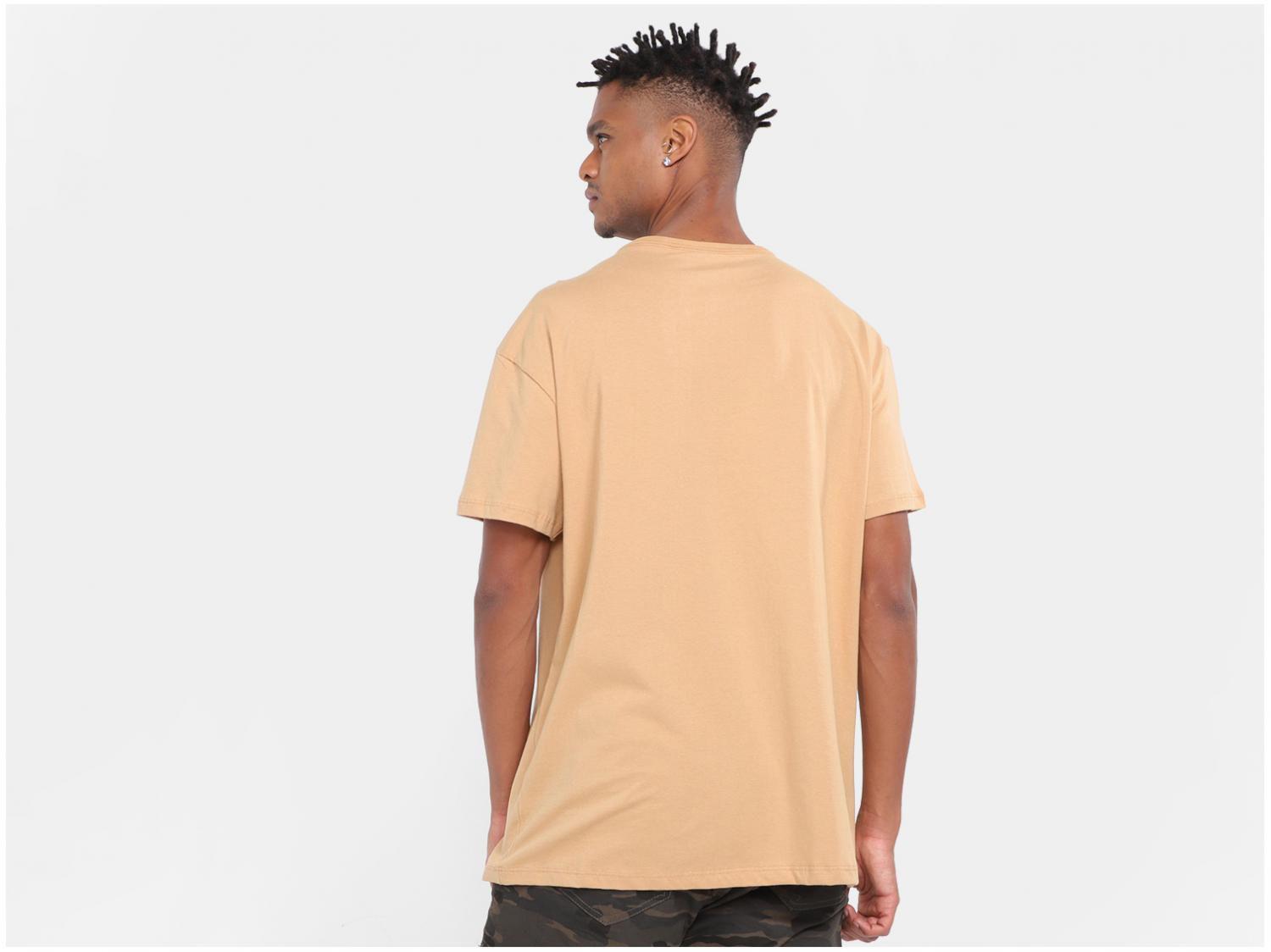 camiseta alongada lisa