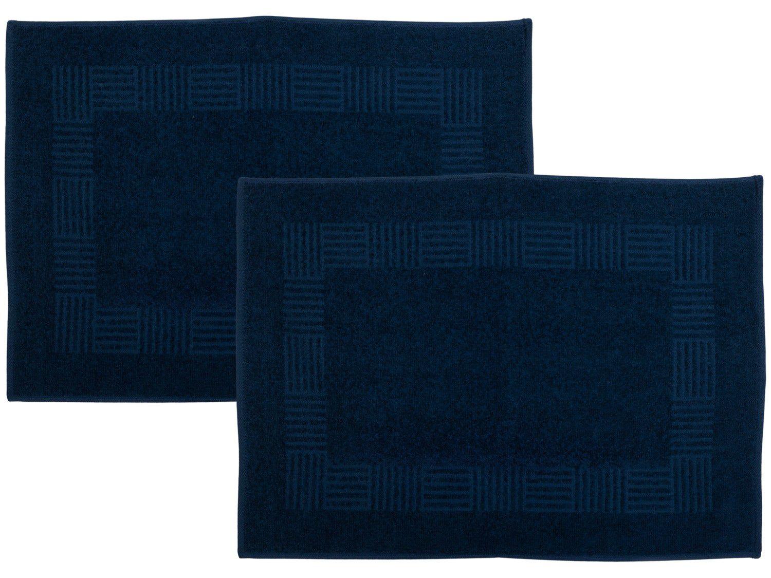 Toalha de Piso Teka Colors Azul 46x65cm 2 Peças