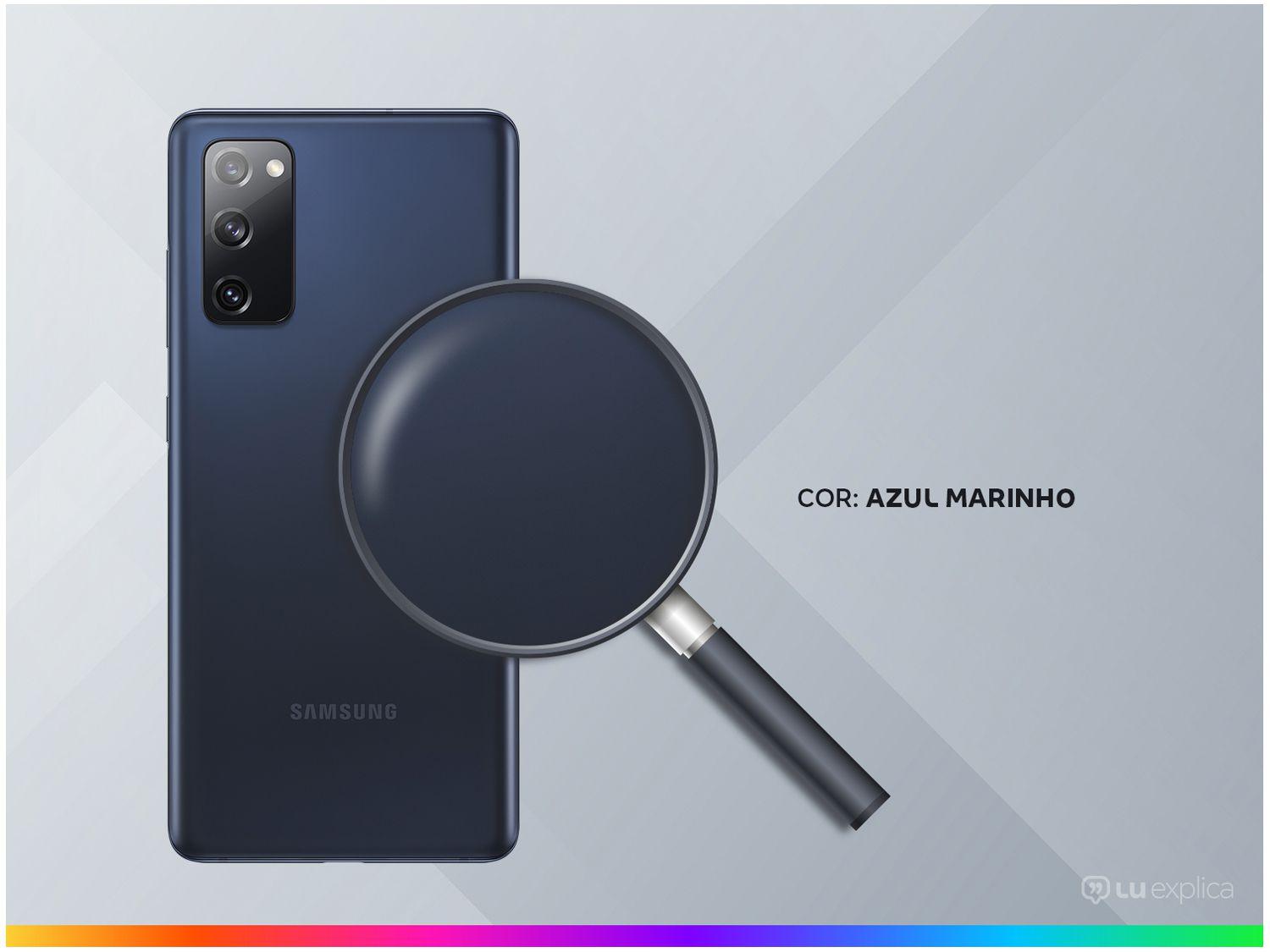 Smartphone Samsung Galaxy S20 FE 5G 128GB Azul - Marinho 6GB RAM 6,5&quot; Câm. Tripla + Selfie 32M