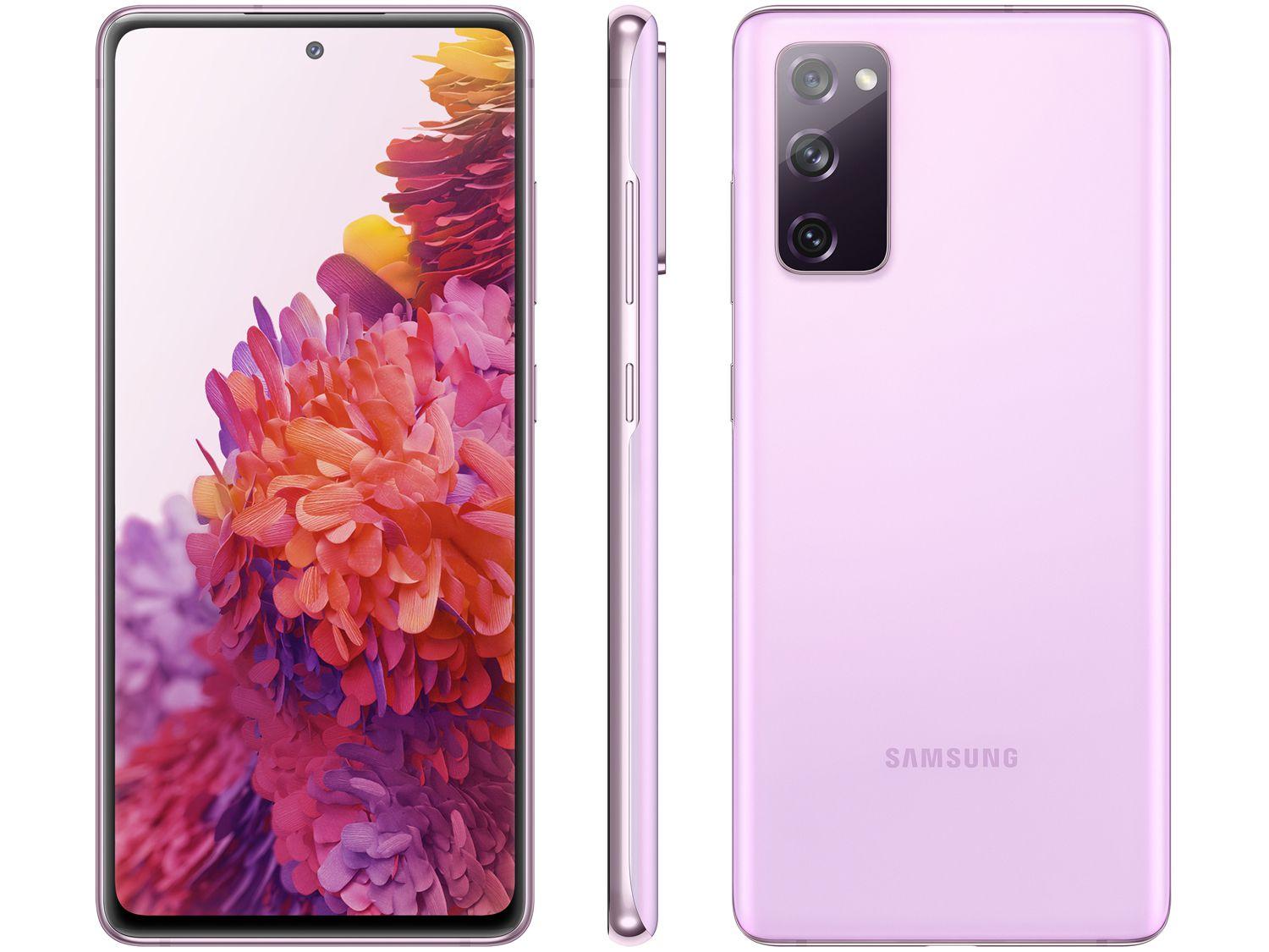 Smartphone Samsung Galaxy S20 FE 5G 128GB Violeta - Octa-Core 6GB RAM 6,5&quot; Câm. Tripla + Selfie 3