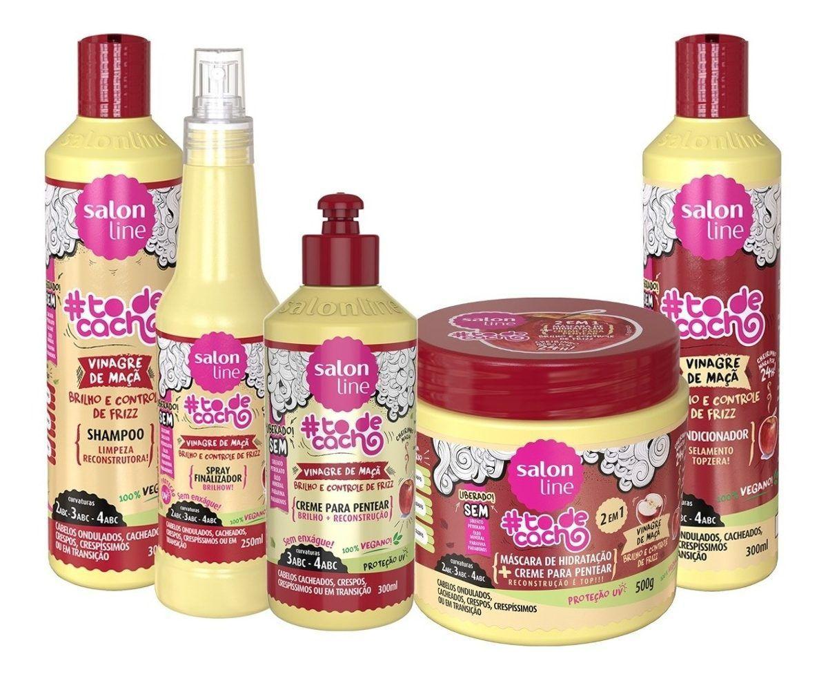 To De Cacho Vinagre De Maca Salon Line Kit Com 05 Itens Liberado No Magalu Magazine Luiza