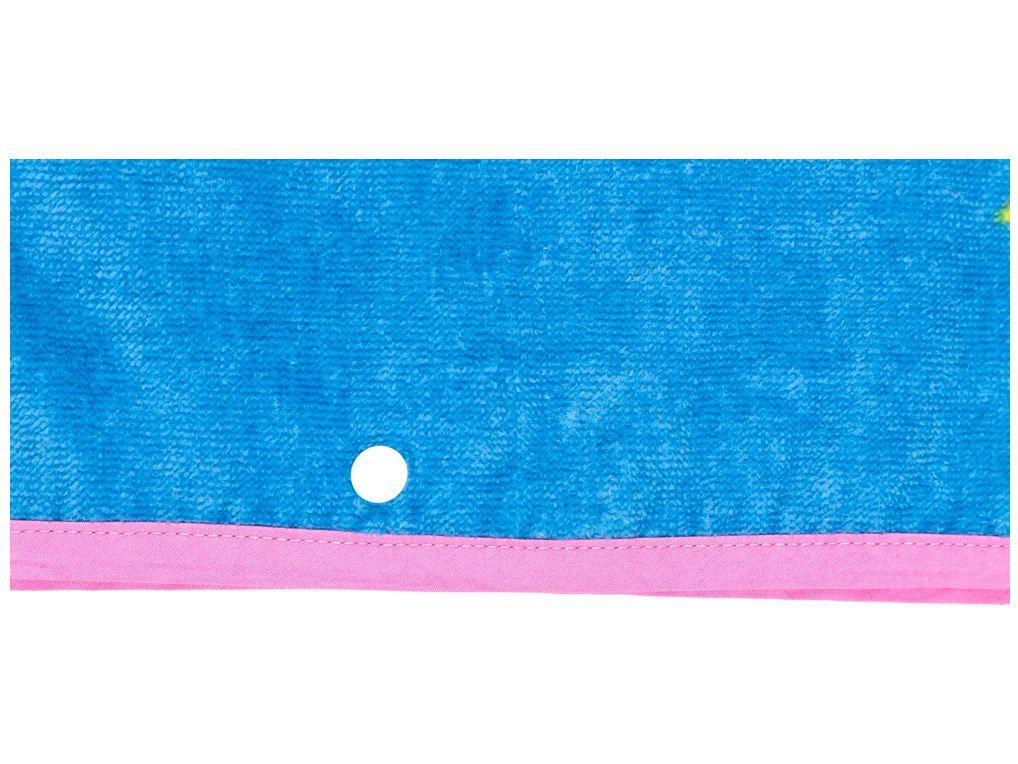 Toalha de Banho Infantil Buba 100% Algodão com Capuz Poncho Sereia Rosa