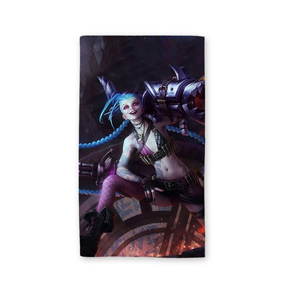Toalha De Praia League Of Legends Jinx Gatilho Desenfreado Vertical 429k Toalha De Praia Magazine Luiza