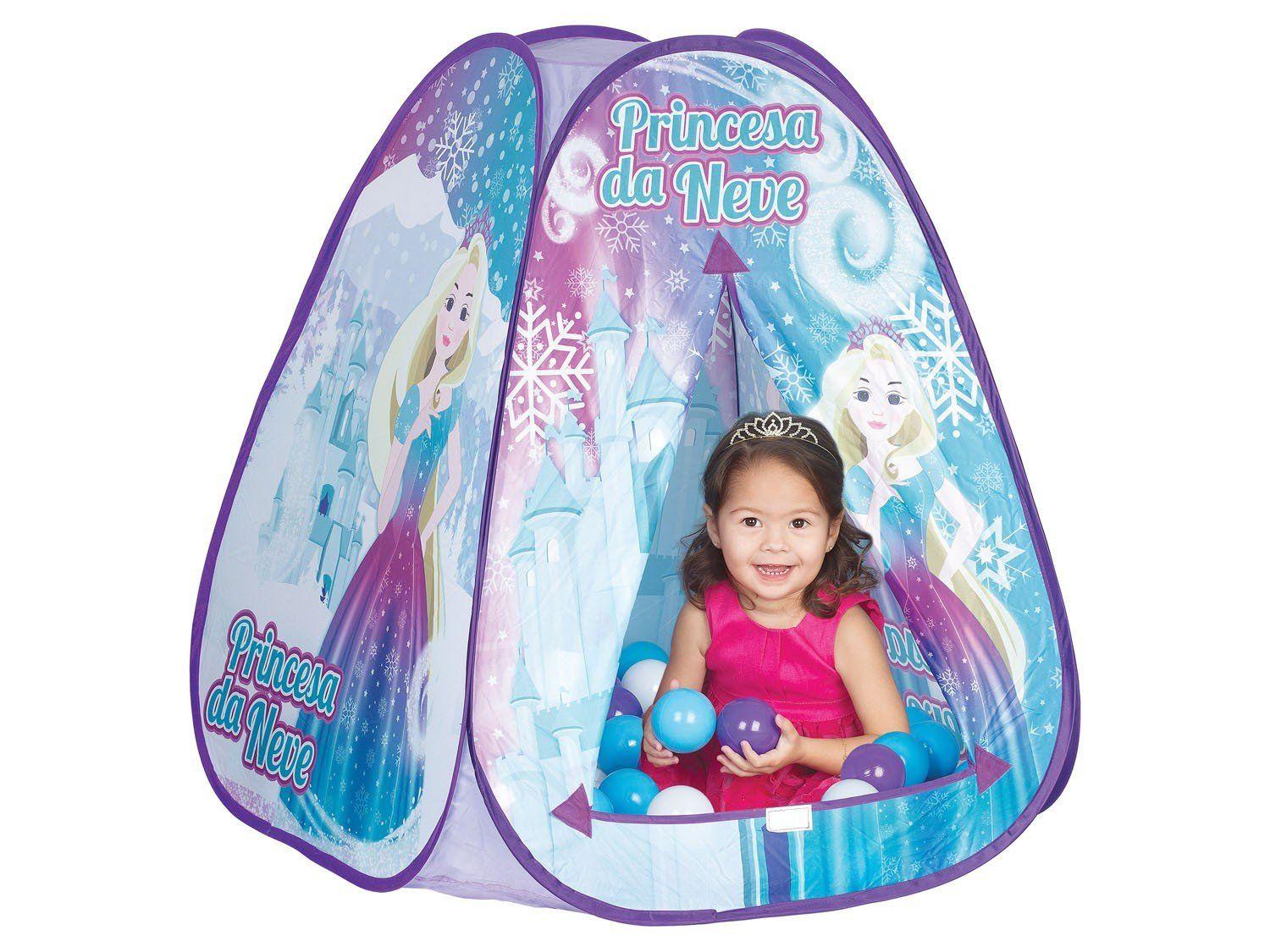 Toca Infantil Princesa da Neve com 60 Bolinhas