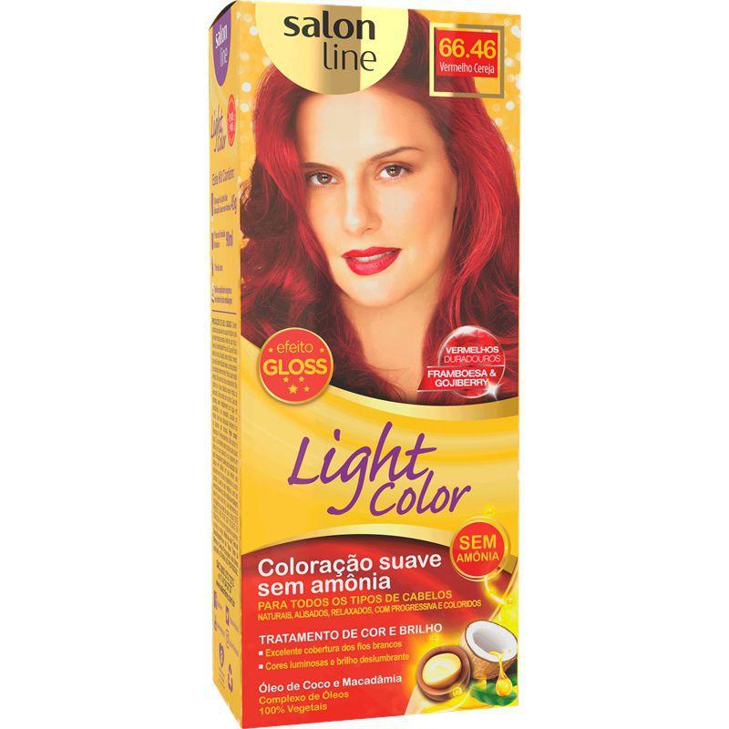 Tonalizante light color salon line cor 66.46 vermelho ...